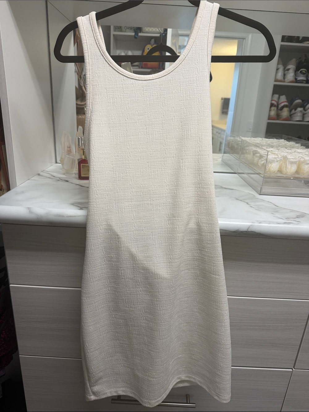 Roxy Ivory Textured Sleeveless Mini Dress